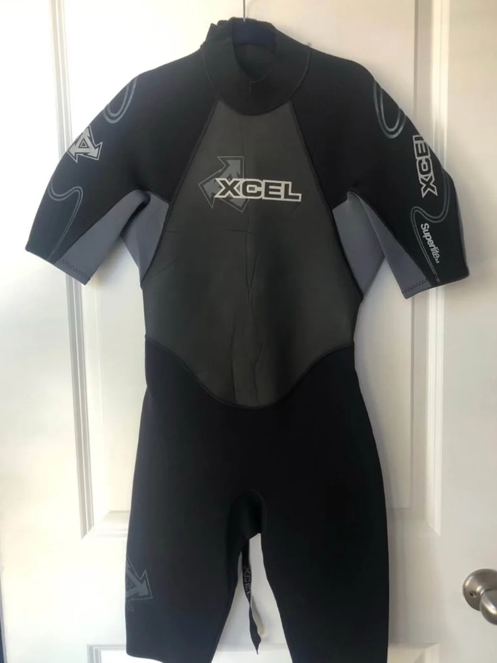 Black & Gray Shorty Wetsuit - XS